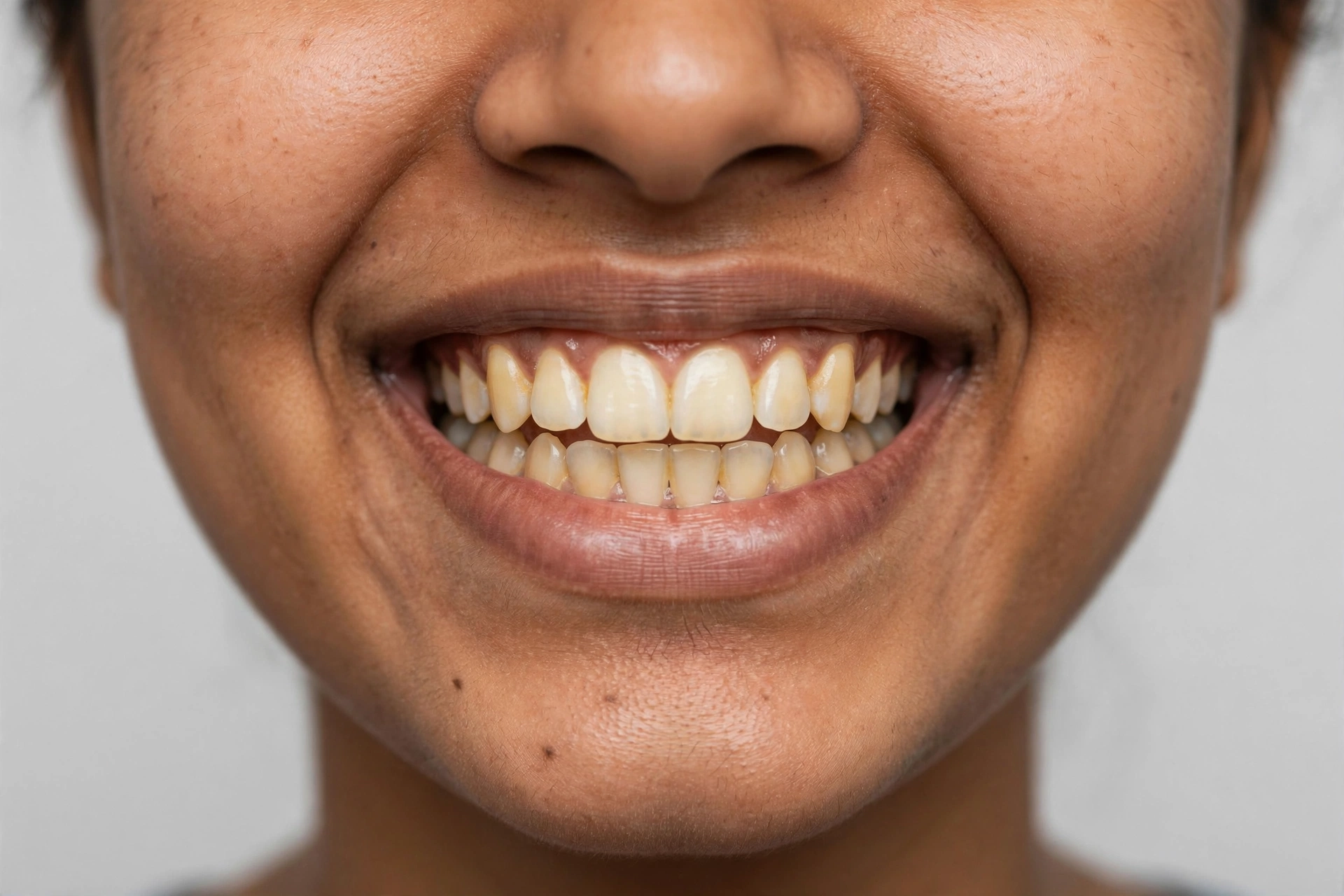 Teeth before whitening